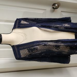 Belle by Kim Gravel Lace Topper Cardigan